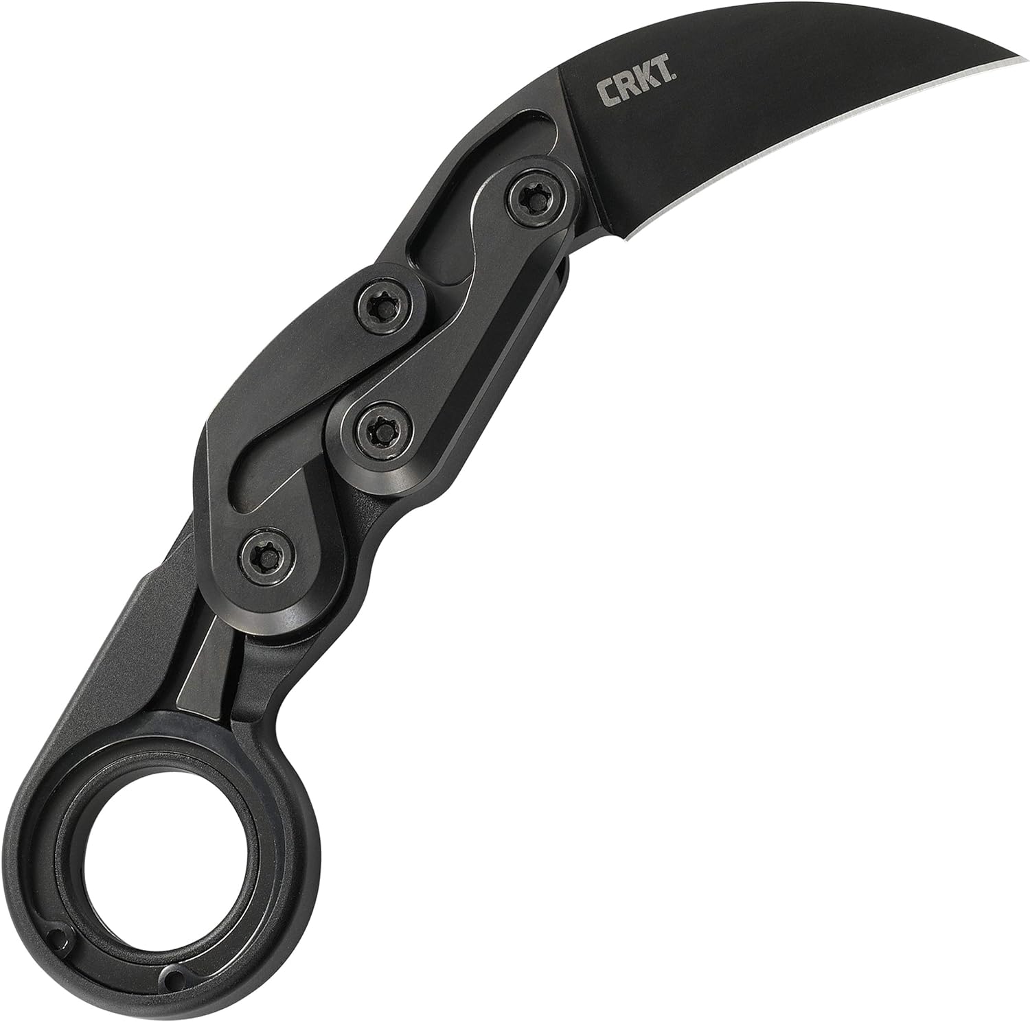 Cuțit pliabil CRKT Provoke cu Kinematic: Morphing Karambit, lamă D2 cu muchie simplă, mâner din aluminiu, clemă de buzunar, 4040